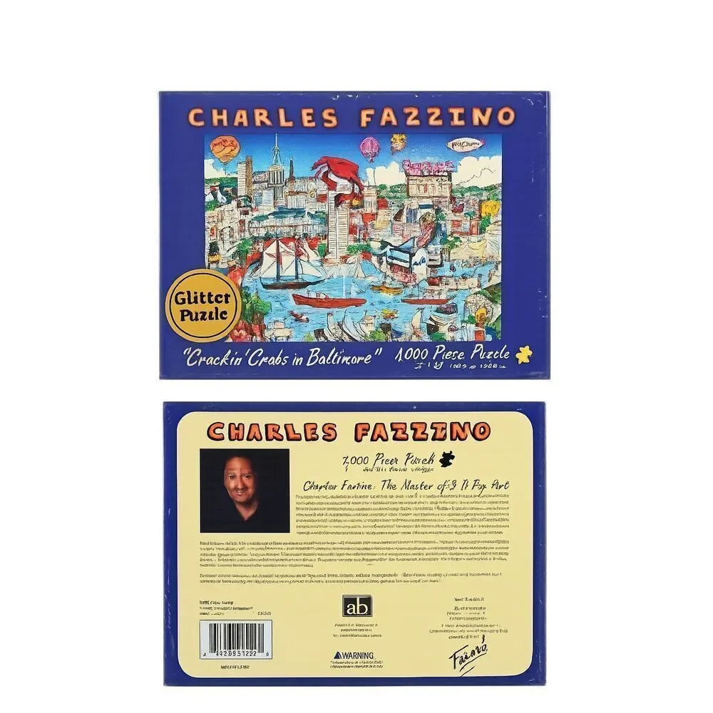 Charles Fazzino Crackin Crabs In Baltimore Puzzle Sealed  New Sealed